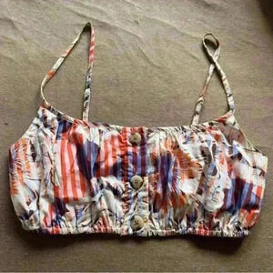 Anthropologie XXS Cropped Floral OB1957992 Blouse